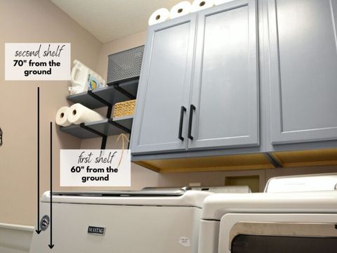 15 Unique Diy Laundry Room Shelves & Shelving Ideas - The Diy Nuts regarding How One Texan Built Her Laundry Room Shelves for Just $115