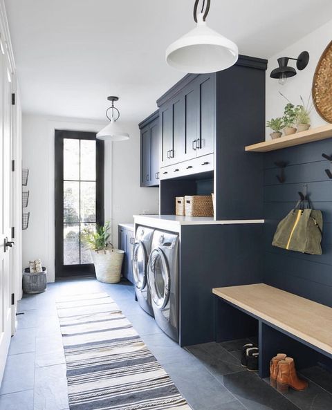 33+ Mudroom Laundry Room Ideas That Seriously Impress In 2025 in See How Moody Blue Gave Our Laundry Room a Dramatic New Life
