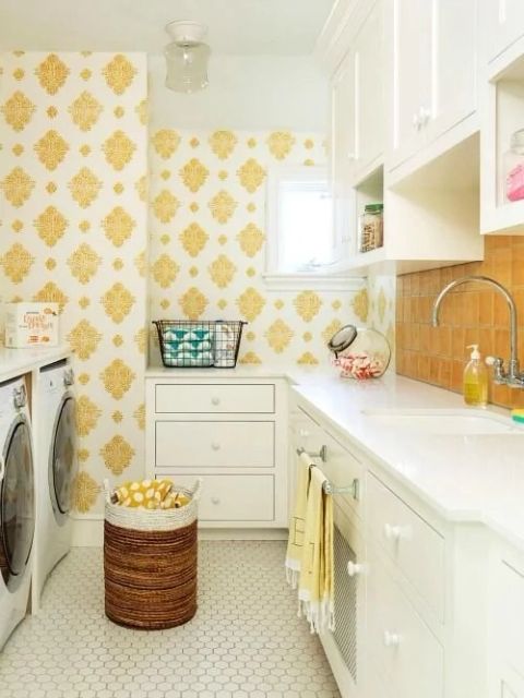 35 Colourful And Cheerful Laundry Room Ideas And Designs — Renoguide ... regarding Creating Joyful Spaces The Cheerful Laundry Room Guide