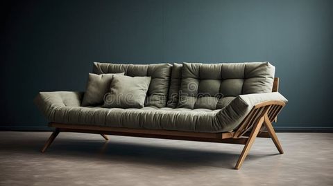 A Photo Of A Versatile Sofa Bed Stock Illustration - Illustration Of ... intended for Sofa Bed Selections Exploring Versatile and Chic Options