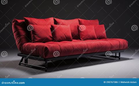 A Photo Of A Versatile Sofa Bed Stock Illustration - Illustration Of ... regarding