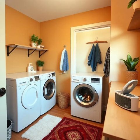Amazing Small Laundry Room Ideas Stacked For Your Home | Tidy Laundry Room throughout