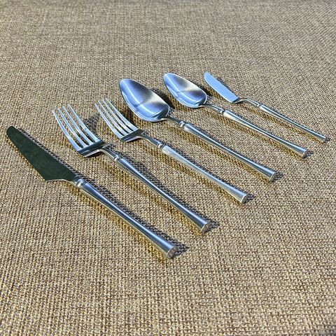 Art Brushed Stainless Flatware – La Party Rents intended for The Art of Styling with Brushed Stainless Steel Accents in Furniture