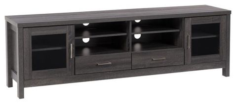 Atlin Designs Engineered Wood Tv Stand For Tvs Up To 85" In Dark Gray ... with The Enduring Appeal of Dark Pine Engineered Wood TV Stands