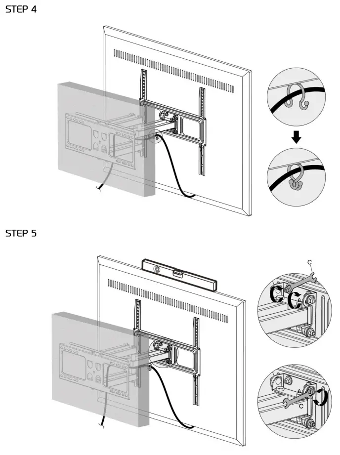 Audizio Fmb60 Tv Wall Mount 32”- 65” Instruction Manual pertaining to
