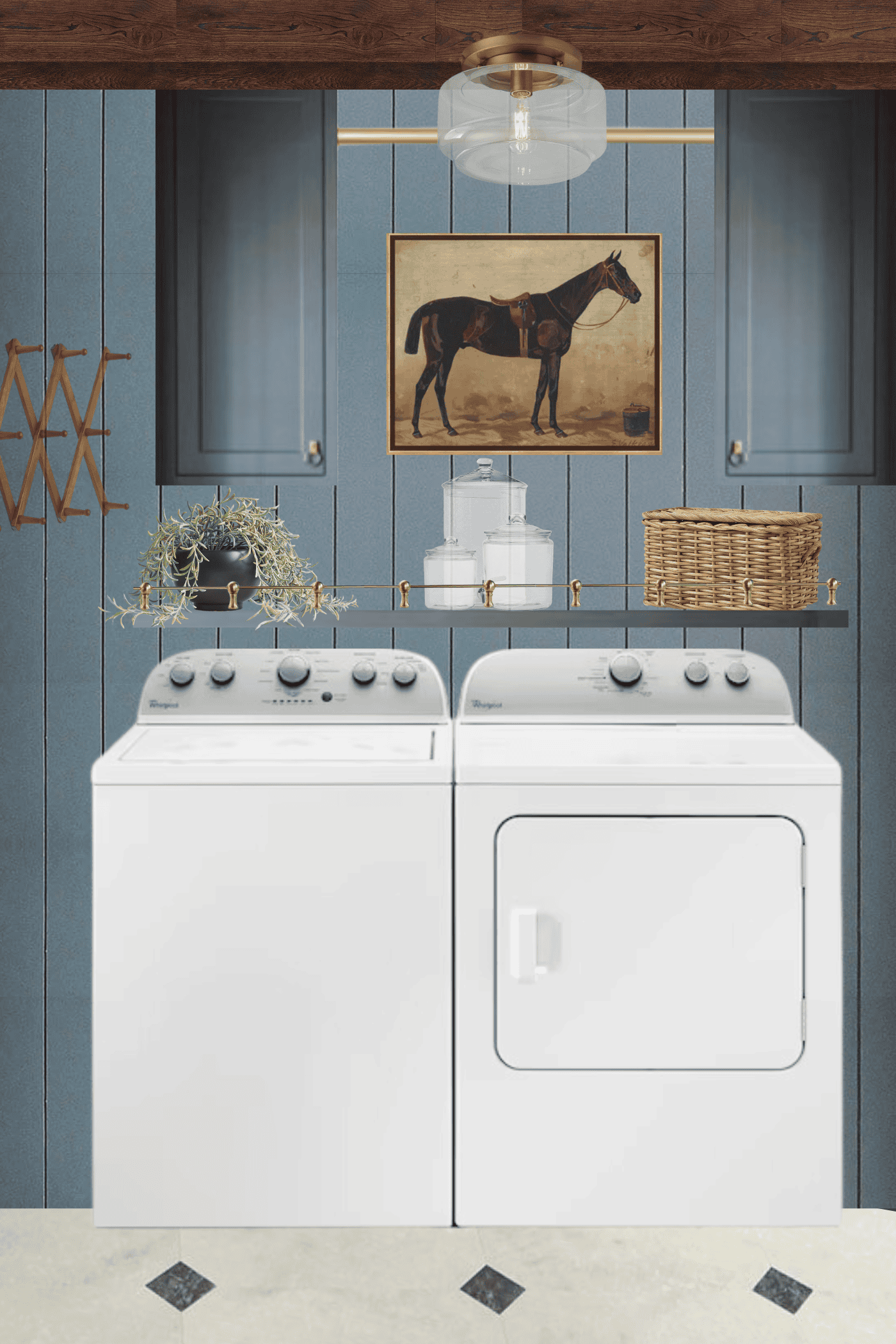 Before &amp;Amp; After: Moody Laundry Room Makeover - Cypress &amp;Amp; Sienna intended for