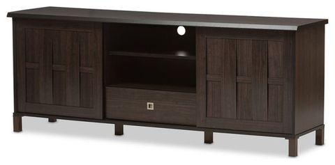 Bowery Hill Traditional Engineered Wood Tv Stand For Tvs Up To 70" In ... in