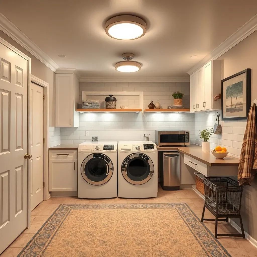 Brilliant Basement Laundry Room Decorating Ideas | Tidy Laundry Room for From Drab to Fab Laundry Room Inspiration You Need Now