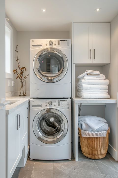 Clever Small Laundry Room Ideas: Maximizing Space - Quiet Minimal inside