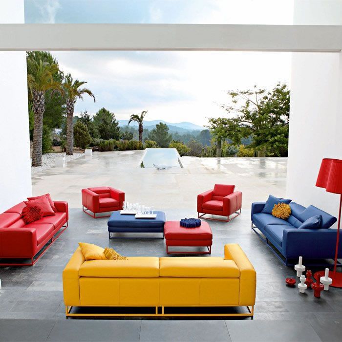 Colorful Sofas Living Room Designs | Colorful Sofa Living Room, House ... inside A Designer's Take on Incorporating Colorful Sofas