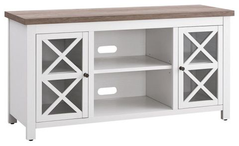 Colton Rectangular Tv Stand For Tv's Up To 55 In White/Gray Oak ... with Choosing the Right TV Stand The Colton Rectangular in Black Explained