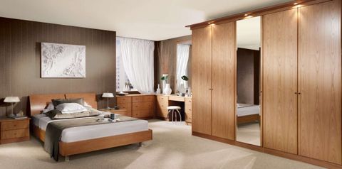 Contemporary Siena Natural Oak Fitted Bedroom | Strachan inside How a Siena Natural Dresser Elevates Your Bedroom Style