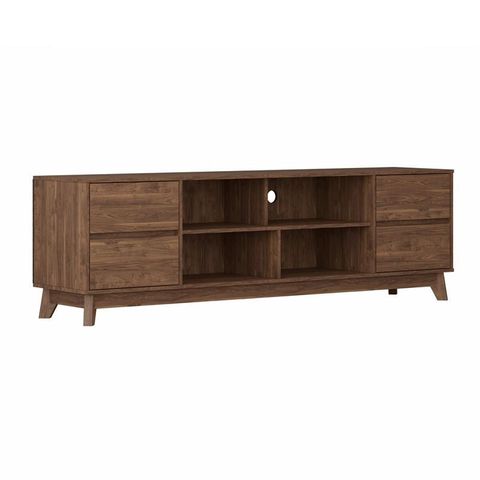Corliving Hollywood Brown Wood Grain Tv Stand With Drawers For Tvs Up ... throughout Elevate Your Home Entertainment with the CorLiving Hollywood TV Stand