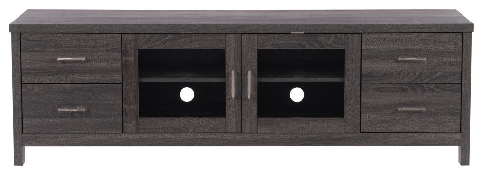 Corliving Hollywood Tv Cabinet With Doors, For Tvs Up To 85 ... within