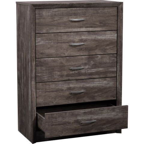 Corliving Newport Washed Oak 5 Drawer Tall Dresser | Dressers ... pertaining to Exploring the CorLiving Newport 5 Drawer Dresser in White Washed Oak