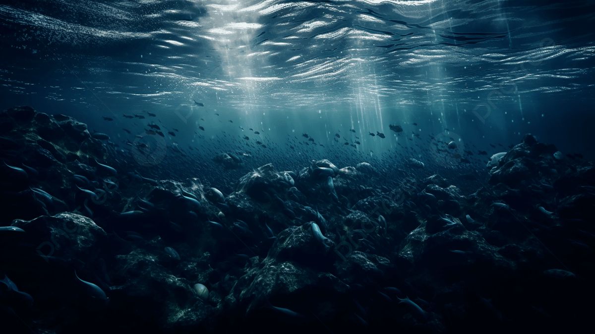 Deep Sea Sea Level Advertising Background, The Sea, Natural, Landscape ... for