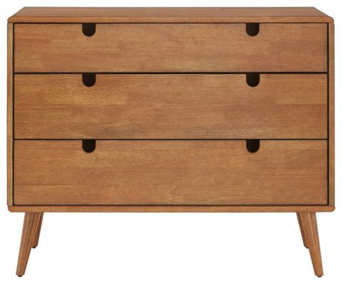 Dexter Oak Finish 3-Drawer Dresser - Midcentury - Dressers - By Inspire ... in Styling Your Dexter Oak Finish 5-Drawer Chest Effortless Interior Design Ideas