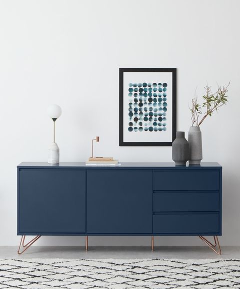 Elona Sideboard, Dark Blue And Copper | Made.com | Furniture Design ... in