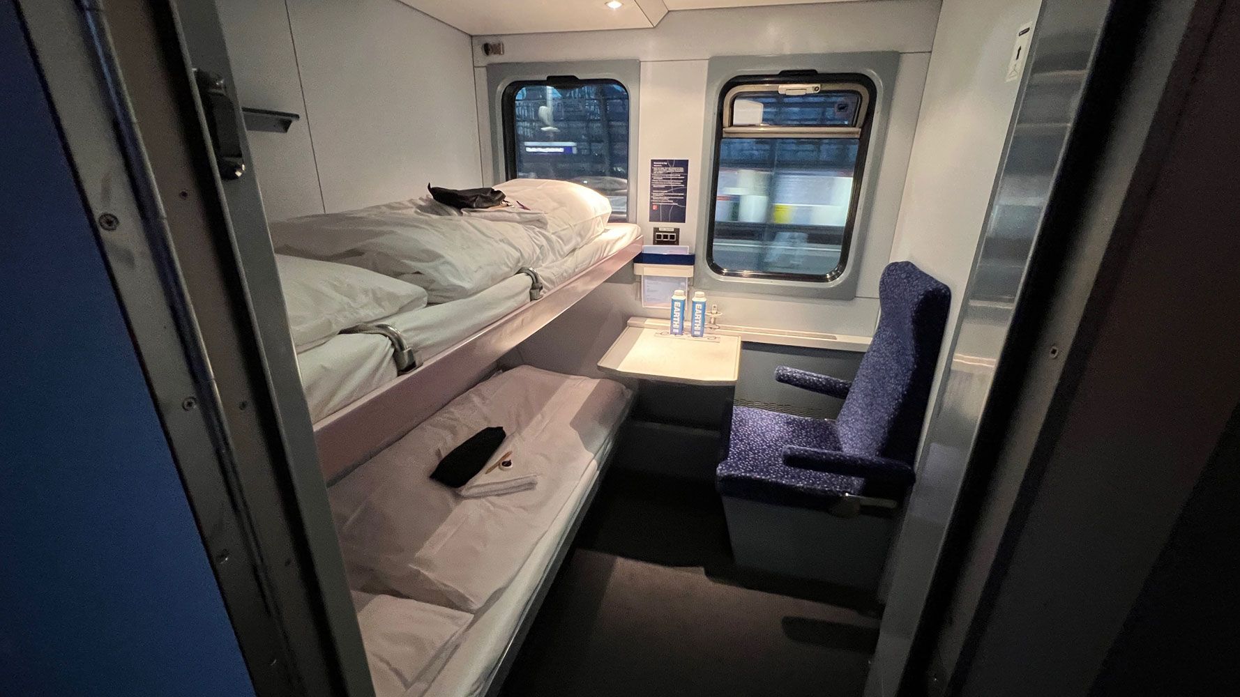 European Sleeper Brussels &amp; Amsterdam To Berlin By Sleeper Train inside