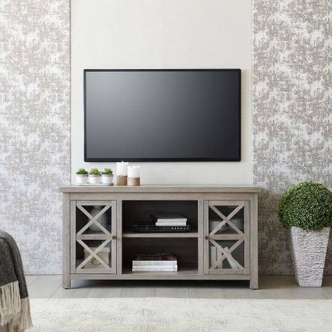 Evelyn&Zoe Colton Rectangular Tv Stand For Tv's Up To 55", Gray Oak ... pertaining to