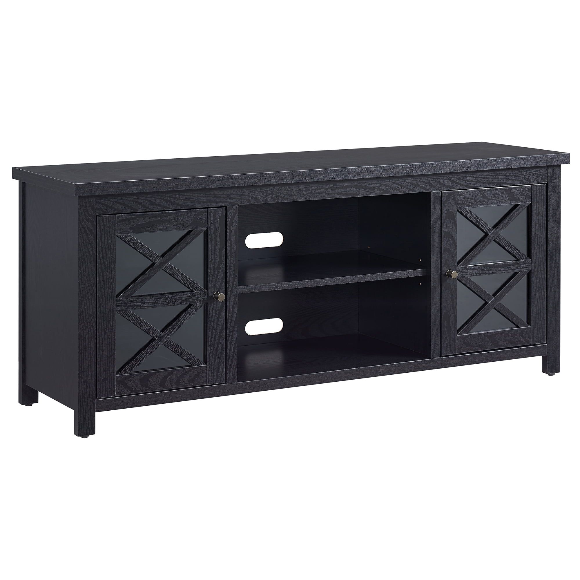 Evelyn&amp;Zoe Colton Rectangular Tv Stand For Tv's Up To 65&quot;, Black Grain ... pertaining to Choosing the Right TV Stand The Colton Rectangular in Black Explained