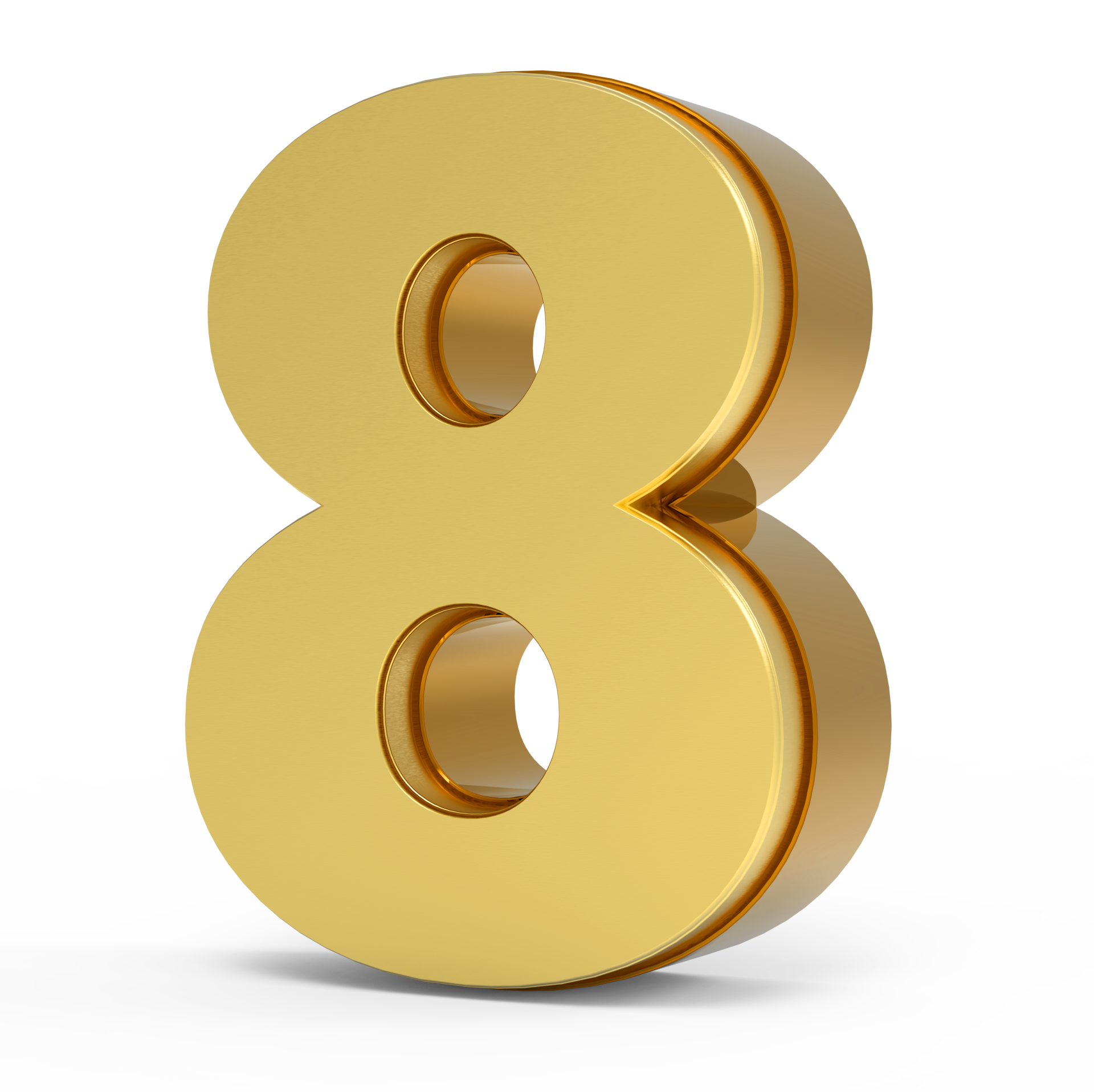 Gold Number 8 for