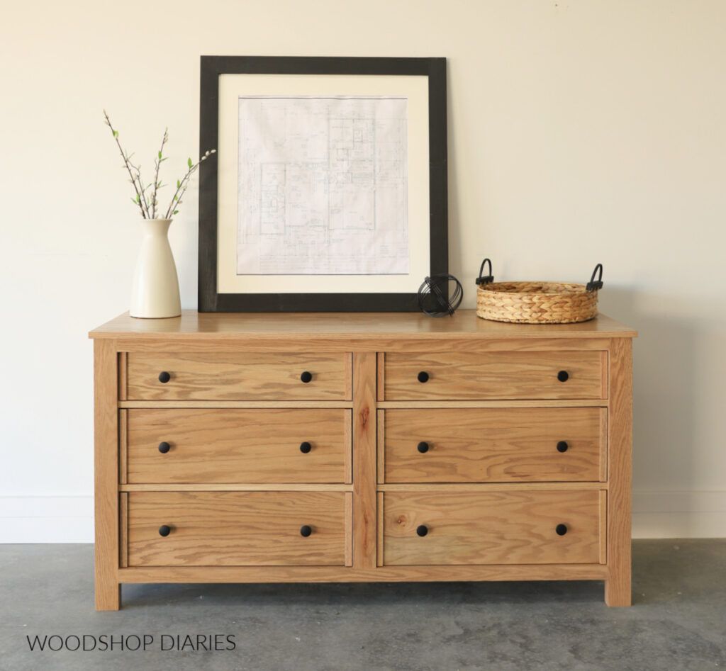 How To Build A Simple 6 Drawer Dresser | With Printable Plans throughout