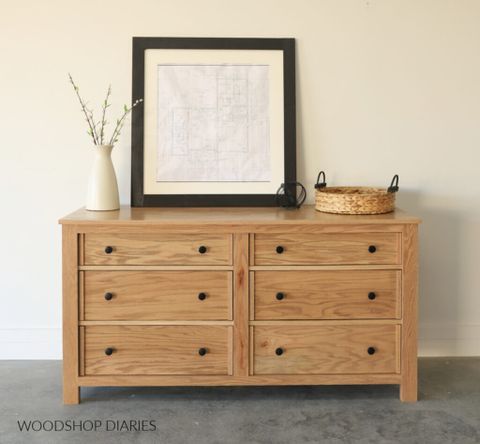 How To Build A Simple 6 Drawer Dresser | With Printable Plans throughout
