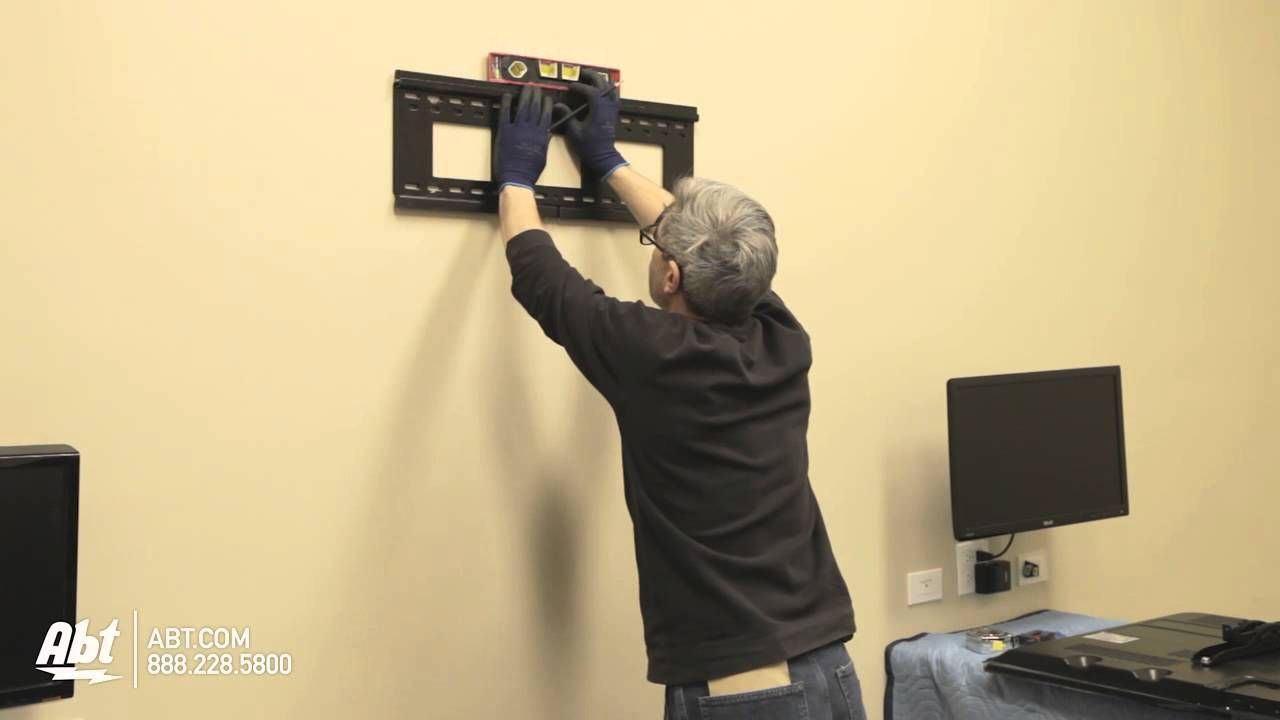 How To Wall Mount A Tv (Led &amp; Lcd) - Abt Electronics - Youtube within