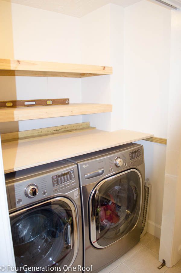 How One Texan Built Her Laundry Room Shelves for Just $115
