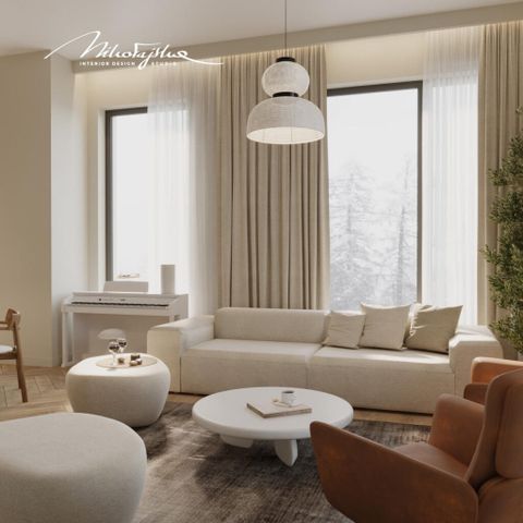 Japandi Serenity - Wnętrza Dla Ukojenia Ducha - Mikołajska Studio pertaining to Bringing Japandi Serenity Home The Bursa Boucle Couch Story