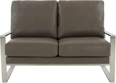 Leisuremod Jefferson Contemporary Modern Faux Leather Loveseat With ... regarding A Closer Look at the Craftsmanship of the Leisuremod Jefferson Loveseat