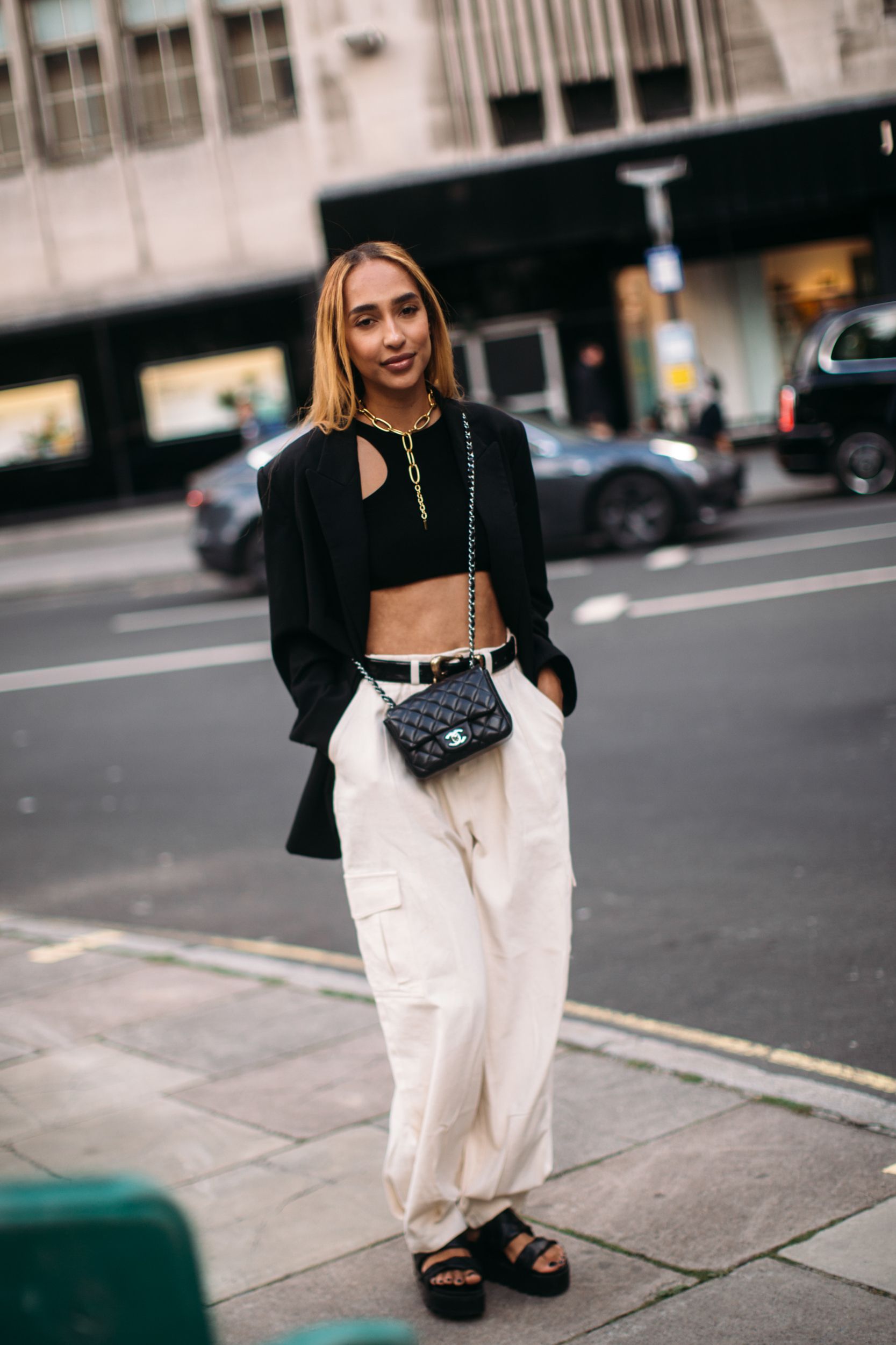 London Street Style Spring 2023 | The Impression pertaining to How to Style Your Living Room with a Laguna Satin Black TV Stand