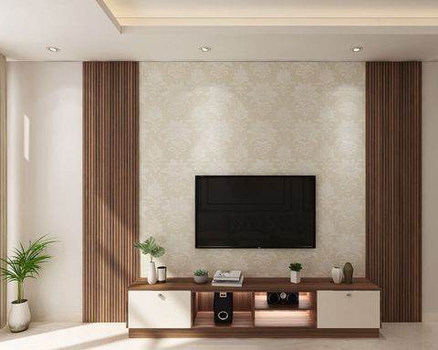 Low Maintenance Convenient Classic Style Tv Unit Design | Livspace within Choosing the Perfect vidaXL TV Unit for Your Home Decor Style