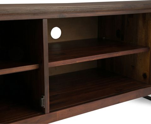 Lowry Solid Acacia Wood Tv Media Stand For Tvs Up To 70 Inches ... with regard to