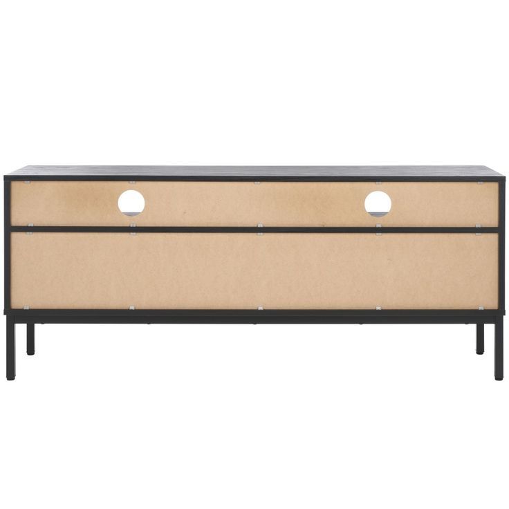 Lylia 2 Drawer 2 Shelf Media Stand - Black/Black - Safavieh | Media ... intended for