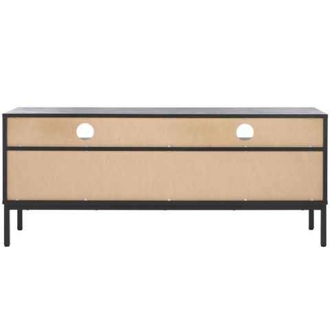 Lylia 2 Drawer 2 Shelf Media Stand - Black/Black - Safavieh | Media ... intended for