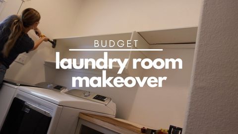 Major Laundry Room Makeover On A Tight Budget: Part 1 / Laundry Room ... with regard to