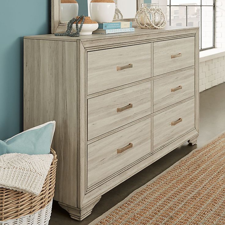 Marlow Natural Dresser | Bedroom Panel, Natural Dressers, Rooms To Go in