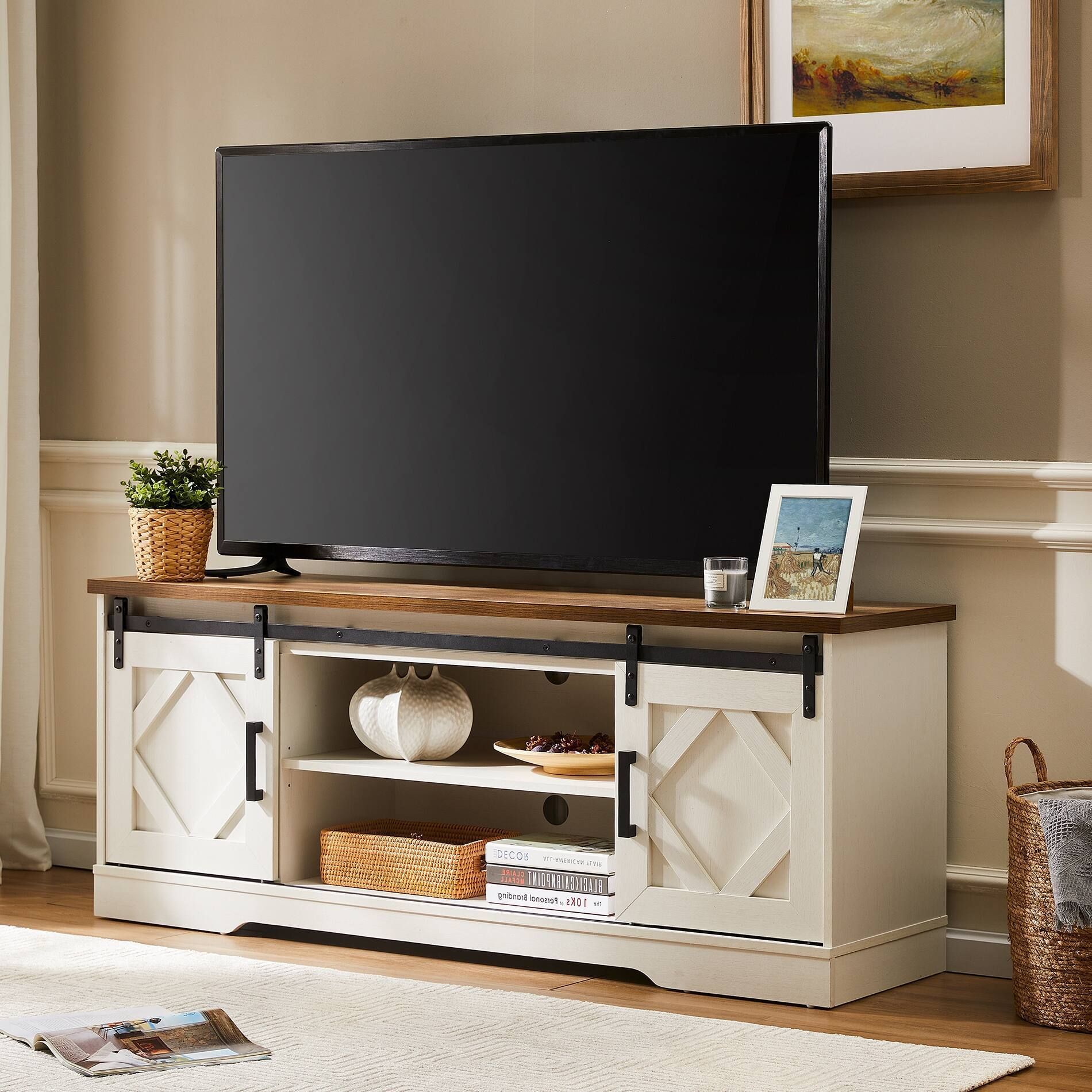 Metal And Wood Tv Stands - Foter pertaining to
