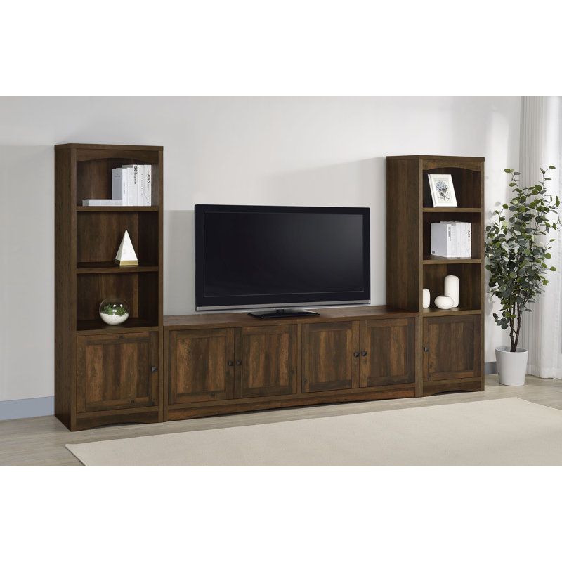 The Enduring Appeal of Dark Pine Engineered Wood TV Stands
