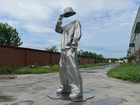 Modern Brushed Stainless Steel Sculpture - Artvision Sculpture Group ... regarding The Art of Styling with Brushed Stainless Steel Accents in Furniture