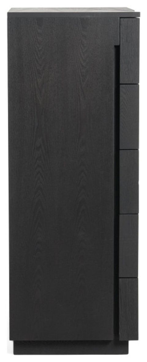 Modrest Aspen Modern Matte Brown Ash And Silver Chest - Contemporary ... with