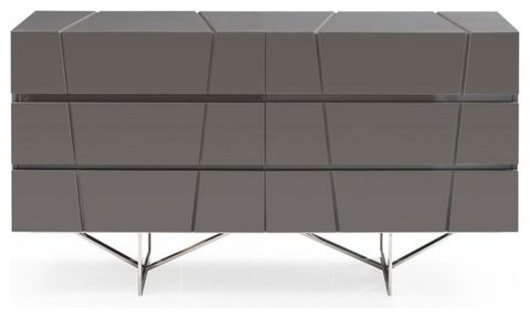 Modrest Chrysler Modern Gray Dresser - Contemporary - Dressers - By Vig ... pertaining to
