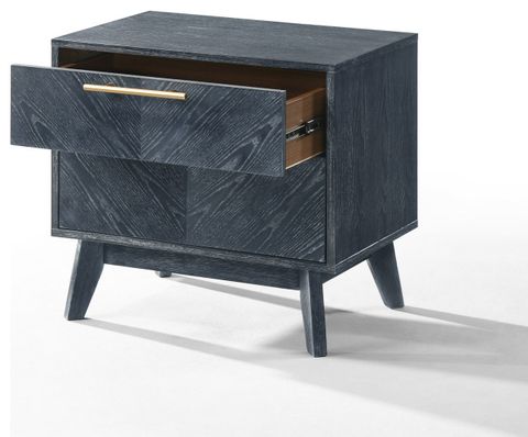Modrest Diana Modern Grey Ash Nightstand - Midcentury - Nightstands And ... in