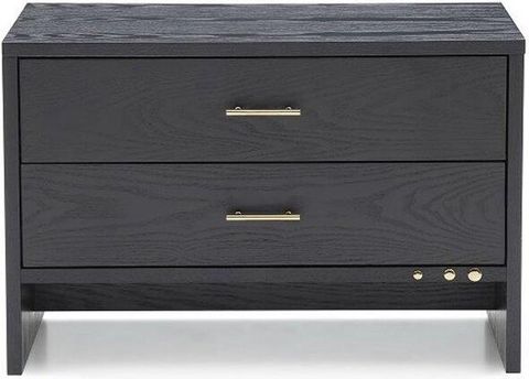 Modrest Wales Modern Grey Ash 2-Drawer Nightstand By Vig Furniture ... intended for