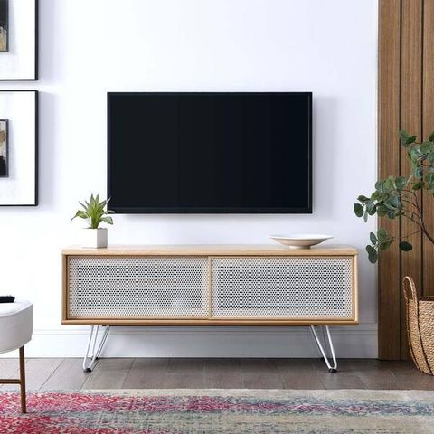 Modway Nomad 47 In. Tv Stand In Oak Eei-6202-Oak - The Home Depot for A Closer Look at the Modway Nomad TV Stand Elevating Your Entertainment Setup