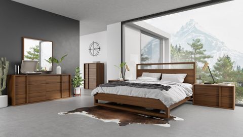 Nova Domus Berlin - Modern Walnut Bed - Walnut In 2022 | Walnut Bedroom ... throughout Discovering the Unique Features of the Nova Domus Berlin Modern Walnut Chest