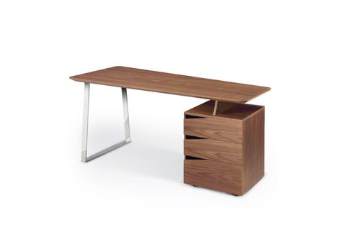 Nova Domus Walton- Modern Walnut Desk | Atlas Furniture Imports intended for Discovering the Unique Features of the Nova Domus Berlin Modern Walnut Chest