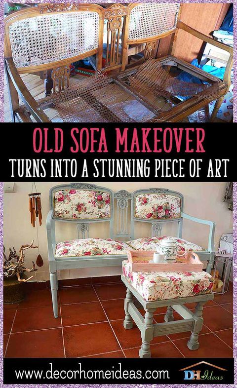 Old Sofa Makeover Turns Into A Stunning Piece Of Art regarding Transforming Discarded Furniture A Step-by-Step Sofa Makeover